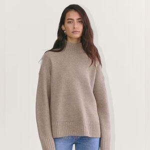 Everlane “The Honeycomb Funnel Neck in Wool Cashmere” - women’s medium